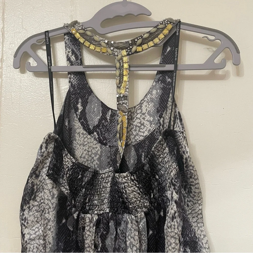 Bebe Snake Embellished Racerback Top - Picture 6 of 6